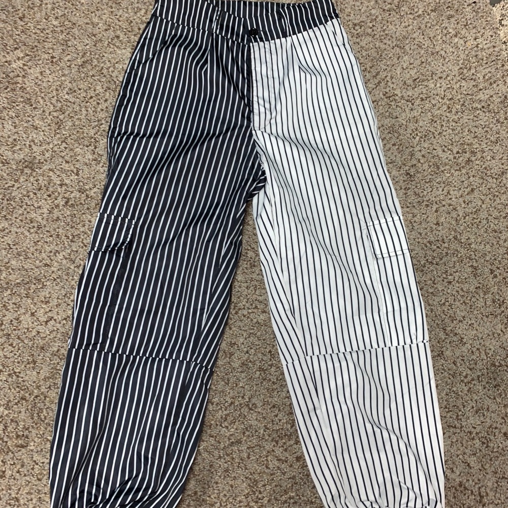 Black & White two tone pants!